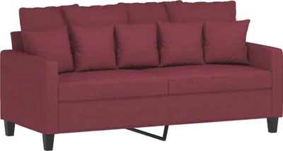 Produktbild von vidaXL 2-Sitzer-Sofa Weinrot 140 cm Stoff