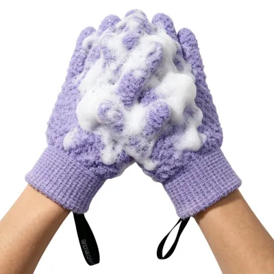 Image de Elzusha - Gants de nettoyage pour la douche, avec cinq doigts