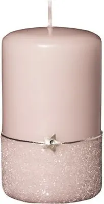 Produktbild von 4 Kerzen Stumpen Holy Taupe Rose 10 x 6 cm, Weihnachtskerzen, Adventskranzkerzen