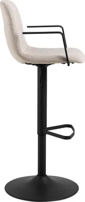 Image de Pablo tabouret de bar tissu beige.