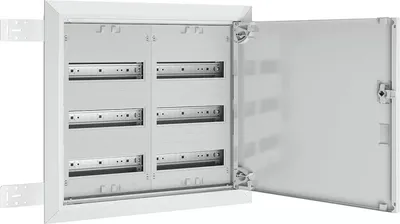 Immagine prodotto di Distributore di campo ABN da incasso/HW, profondità 110 mm, 72 moduli, 2 x 3 file per REG, con sportello pieno UK23
