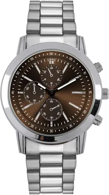 Produktbild von Modische Herren-Chronographenuhr, Edelstahlarmband, analoge Quarzuhr mit dekorativen Hilfszifferblättern, elegante Business-Uhr