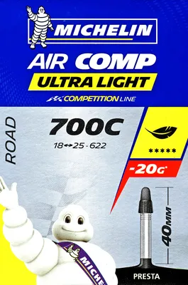 Produktbild von Michelin Schlauch 28 Zoll A1 Aircomp Ultra Light 18/25 - 622 SV 40 mm