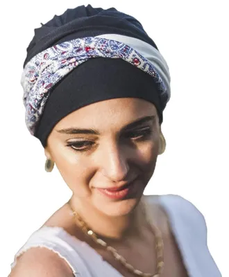 Obrázek produktu pro Čepice z kašmíru a bambusu pro pacienty podstupující chemoterapii a trpící vypadáváním vlasů (alopecií)