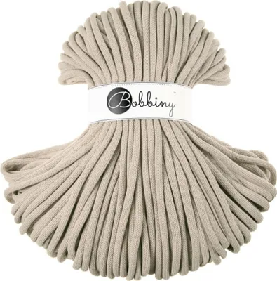 Produktbild von Bobbiny Jumbo 9 mm 100 m Beige Šňůra