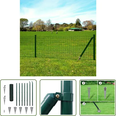 Obrázek produktu pro The Living Store Ocelový plot Eurofence 10 x 1,2 m zelený
