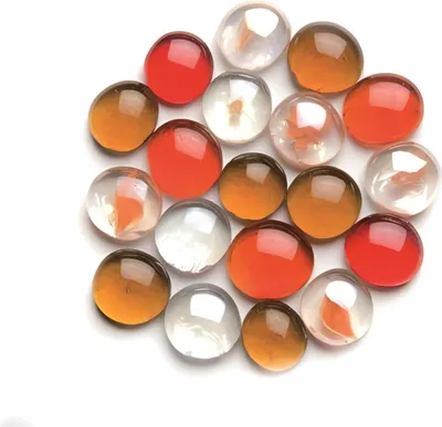 Produktbild von Glasnuggets 200g 20mm mix rot/braun/transparent