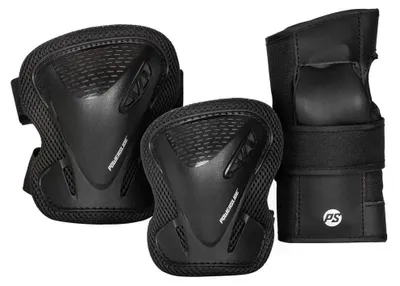 Produktbild von Powerslide Basic Adult Schutzset Schwarz S Mann Schwarz S
