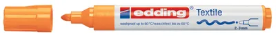 Obrázek produktu pro Edding 4-4500066 4500 Textilní popisovač kreativní - kulatý hrot, 2-3 mm, neonově oranžový