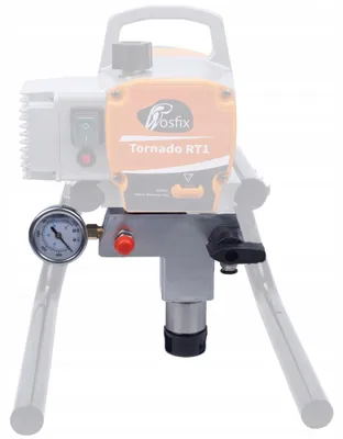 Imagen del producto de Bomba Para Pulverizador Tornado RT1 – Set con Manómetro y Válvula | 2,2 L/min 22 MPa