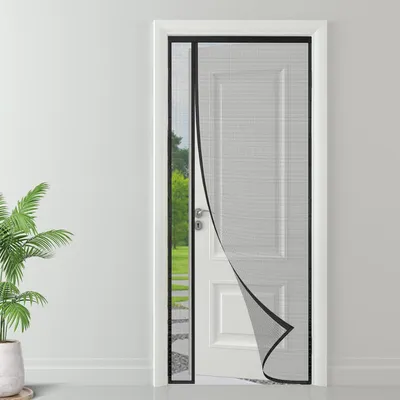Imagen del producto de Mosquitera magnética, reversible, de 90 x 200 cm, para puertas y ventanas