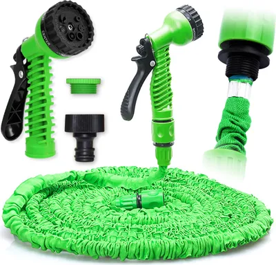 Produktbild von Wasser Schlauch Flexibel Gartenschlauch Dehnbarer Premium Garten WasserschlauchFarbe:Grün;Länge:37.5m