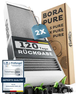 Aktivkohlefilter-Set (2 Stück) für Bora Pure Kochfeldabzug