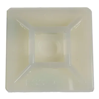 Produktbild von Haltesockel | für Kabelbinder | 19x19mm | Weiß | selbstklebend