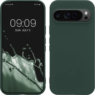 Produktbild von kwmobile Hülle kompatibel mit Google Pixel 9 / Pixel 9 Pro Hülle - gummierte TPU Silikon Handyhülle - Schutzhülle für kabelloses Laden - Case in