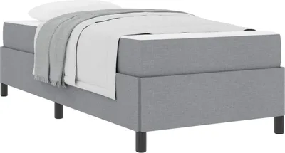 Produktbild von Boxspringbett Hellgrau 100 x 200 cm Stoff