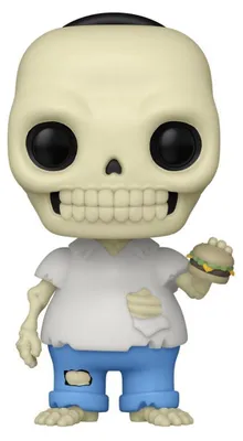 Image de Les Simpsons, figurine en vinyle POP! Animation, personnage : Homer en squelette, 9 cm