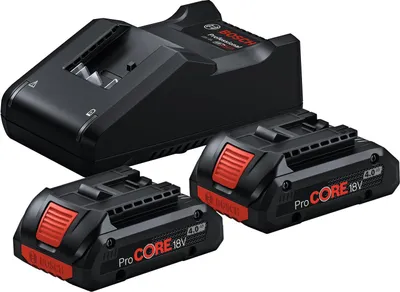 Zdjęcie produktu dla Bosch 1 600 A01 BA3, Zestaw bateria i ładowarka, Litowo-jonowa (Li-Ion), 4 Ah, 18 V, Bosch, Czarny