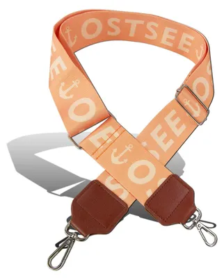 Imagen del producto de Cinturón Robin Ruth, estampado "Ostsee" (Mar Báltico), color naranja crema, material: poliéster, estilo bohemio, código de producto: D2OGG001JO