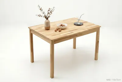 Produktbild von Esstisch 110x70 Küchentisch Kernbuche geölt Plattenstärke 2cm #2877
