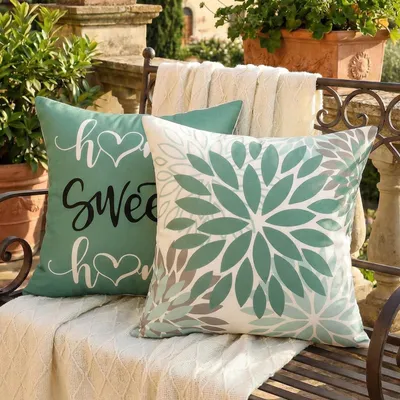 Obrázok produktu pre Poťah na vankúš 40x40 cm s motívom dahlia, sada 2 kusov