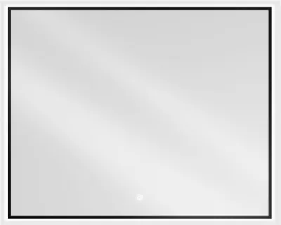 Zdjęcie produktu dla Mexen Erma lustro łazienkowe podświetlane 100 x 80 cm, LED 6000K, antypara, rama czarna - 9814-100-080-611-70
