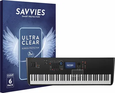 Produktbild von 6x Für Yamaha MODX8+ Schutzfolie Savvies Displayschutz Display Schutz Folie Klar Transparent