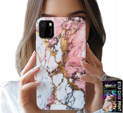 Image de Étui Pour Huawei Y5P - Marbre Rose Et Blanc, Motifs De Pierre