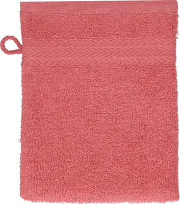 Produktbild von Betz Waschhandschuh 16x21 cm PREMIUM 100% Baumwolle  Farbe: himbeere