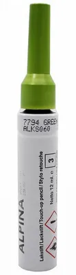 Produktbild von Alpina Lackstift zur Ausbesserung von Lackschäden, Farbe Grün, Farbcode YS7794
