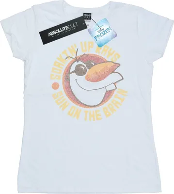 Produktbild von Disney - "Frozen Sun On The Brain" T-Shirt für Damen BI21974 (XXL) (Weiß)