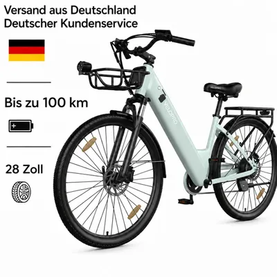 Produktbild von VELOPRO C1Pro Pedelec 28 Zoll E-Bike, 36V 18Ah Akku(80-100km), Shimano 7 Gang