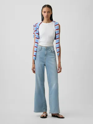 Produktbild von GAP High-Rise-Jeans mit weitem Bein 30LONG