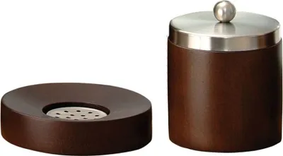 Produktbild von 2tlg Set Bad Accessoires Seifenschale Kosmetikdose Kenia