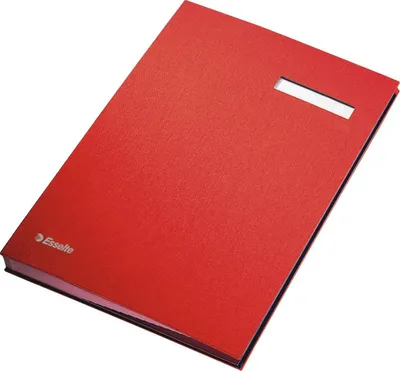Produktbild von Unterschriftsmappe A4 PP 20 Fächer rot Packung mit 12 Stück