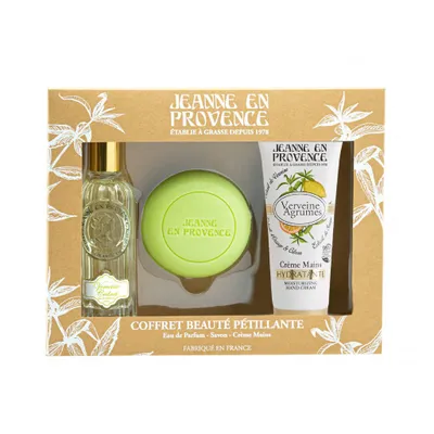 Image de Jeanne en Provence Coffret cadeau avec parfum - Verveine, 3pcs