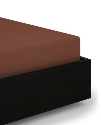 Produktbild von Elementi Spannbettlaken 90x200+40 cm. Marsala Brown