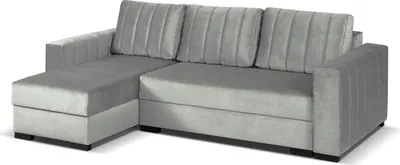 Produktbild von MEBLE-LUX - Universal Ecksofa mit Schlaffunktion und 2 Bettkasten VERA I 242cm Breit Sofa L Form I Eckcouch mit Schlaffunktion I Universal Ecke (Rechts oder Links) I Sofa Hellgrau