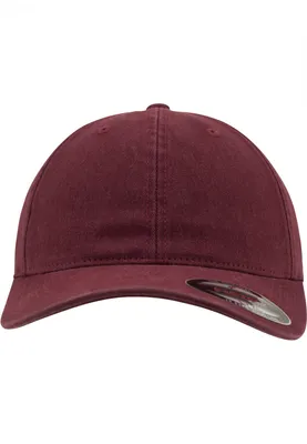 Produktbild von FLEXFIT 6997 | Garment Washed Baumwolle Dad Hat - Farbe: Maroon - Größe: S/M