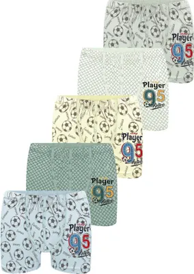 Produktbild von 5 Jungen Boxershorts Unterhosen aus Baumwolle Unterwäsche - Player