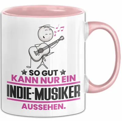 Produktbild von Indie-Musiker Geschenk Tasse So Gut Kann Nur Ein Indie-Musiker Aussehen Geschenkidee Kaffee-Becher (Rosa)