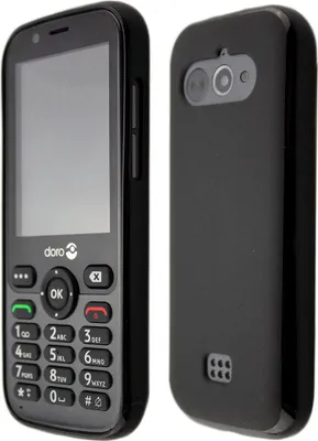 Immagine prodotto di caseroxx cover protettiva in TPU compatibile con Doro 7010 / 7011, custodia in gomma per cellulare nera