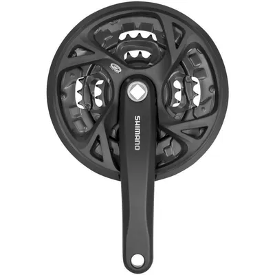 Obrázek produktu pro Kliky Shimano Acera FC-M371 - 170mm, 4 hran, 44-32-22, černá s krytem (9s)