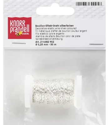 Productafbeelding van KNORR prandell 216482902: Bouillon-effectdraad, 50 meter, diameter 0,25 mm, zilverkleurig