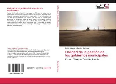 Produktbild von Calidad de la gestión de los gobiernos municipales