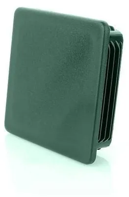 Immagine prodotto di LogistSystem: 50 pezzi di tubi quadrati - 100x100 mm - Tappi quadrati verdi - Terminali quadrati in plastica PE - Tappi per tubi, adatti per la copertura di tubi in acciaio