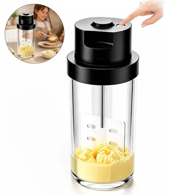 Produktbild von Elektrische Buttermaschine, Butter selber machen mit 1,8L Glasbehälter, automatischer Butter Maker für hausgemachte Butter, Sahne und Backen
