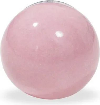 Produktbild von Möbelknauf aus handgefertigter rosa Keramik in Kugelform, Ø 4 cm