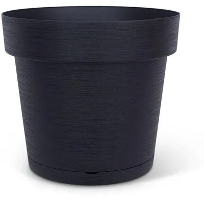 Produktbild von Blumentopf mit Wasserspeicher GARDEN ID Glamour, Ø 50 cm, 47 L, H 43 cm, Schwarz/Anthrazit