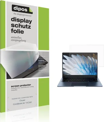 Produktbild von 2x Schutzfolie für Chuwi CoreBook Air 14 Zoll matt Displayschutzfolie Folie Display Schutz dipos